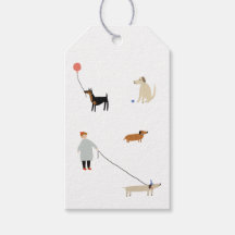 Chien Thème Anniversaire Fête Tags