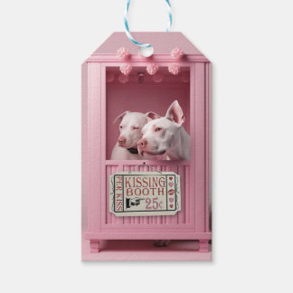 Étiquettes-cadeau Chiens de taureau Pit Bissing Booth