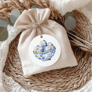 Étiquettes Cadeau Chinoiserie Oeuf de Pâques
