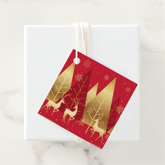 Étiquettes Cadeau Christmas Gift Tag (En situation)