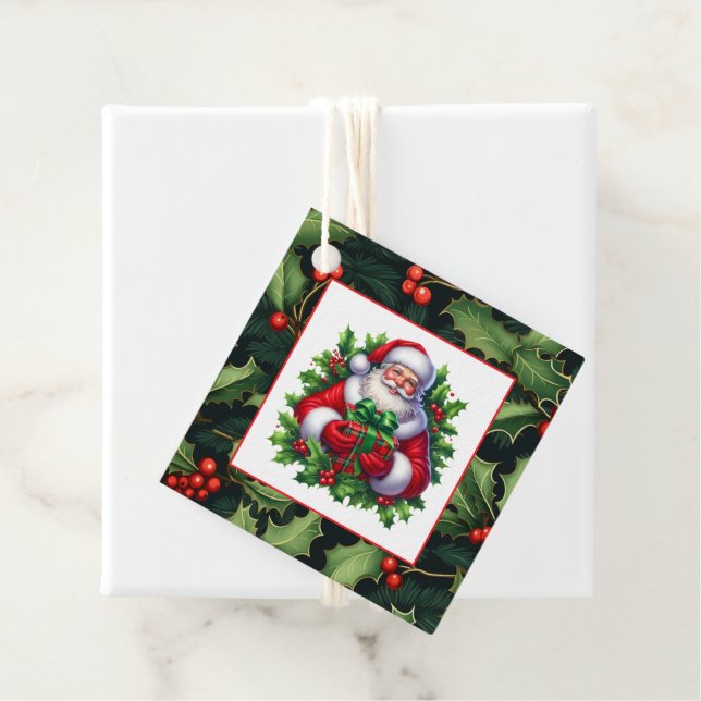 Étiquettes Cadeau Christmas Gift Tag (En situation)