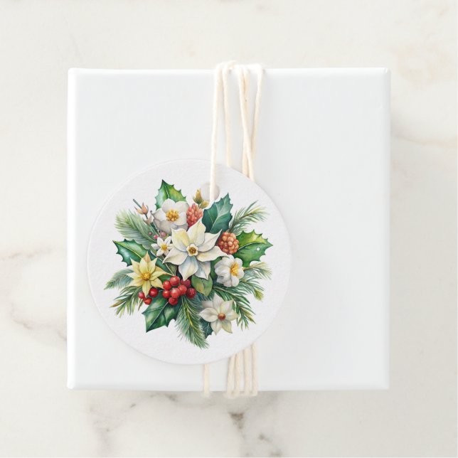 Étiquettes Cadeau Christmas Gift Tag (En situation)