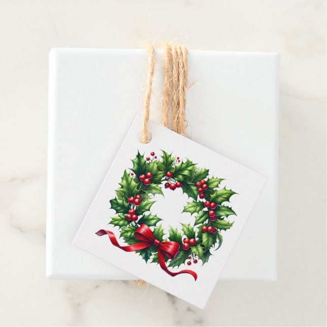 Étiquettes Cadeau Christmas Gift Tag (En situation)