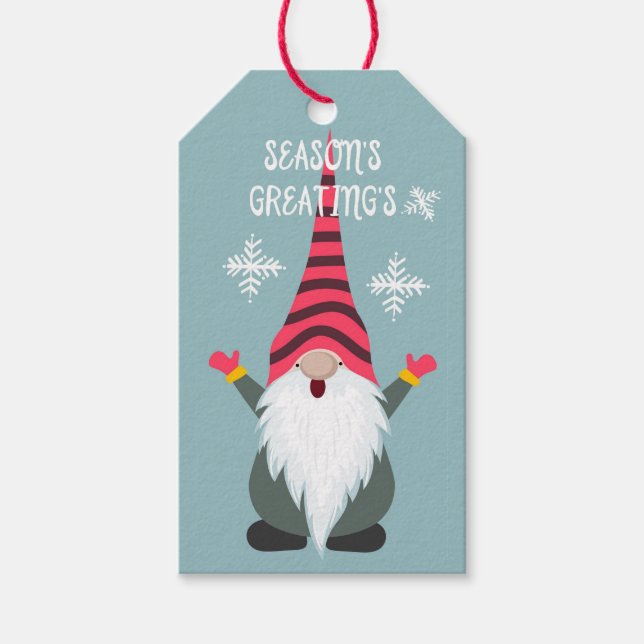 Étiquettes-cadeau Christmas Gnome (Devant)