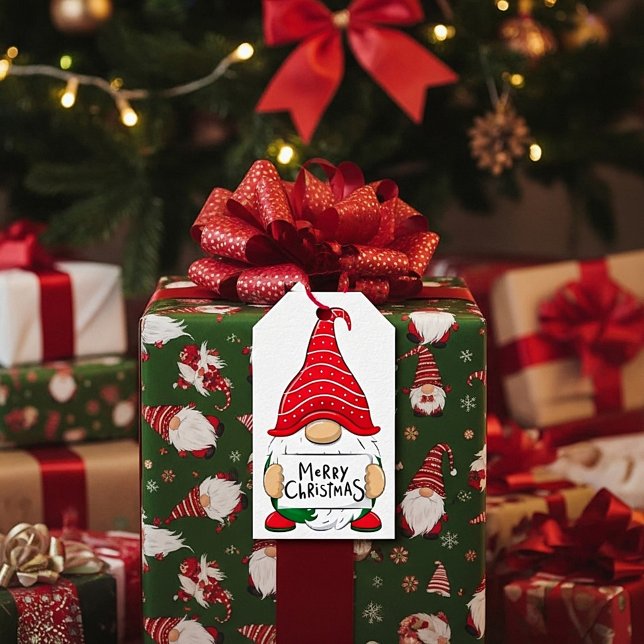 Étiquettes-cadeau Christmas Gnome (Créateur téléchargé)