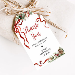 Étiquettes-cadeau Christmas Merry Little Baby shower Favoriser Tags