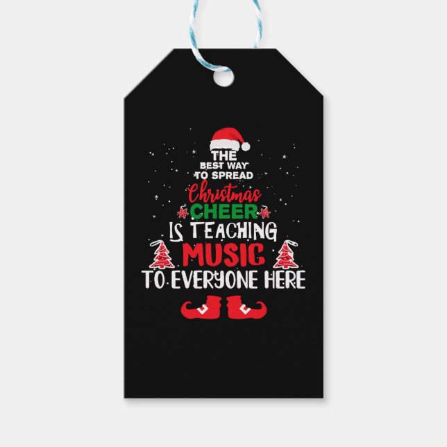 Étiquettes-cadeau Christmas Music Teachers , Funny Teachers (Devant)