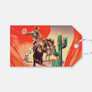 Étiquettes-cadeau Christmas Rodeo