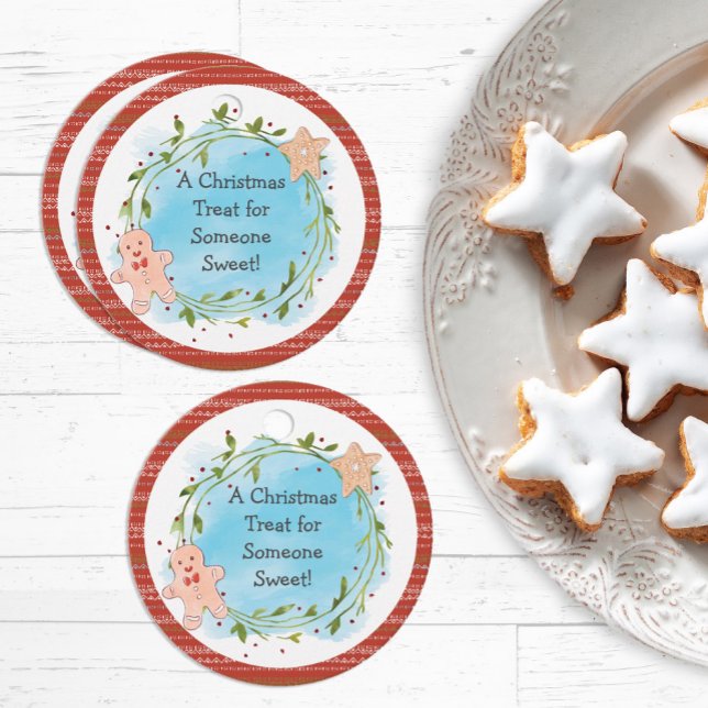 Étiquettes Cadeau Christmas Treat Quelqu'un de sucré (Créateur téléchargé)