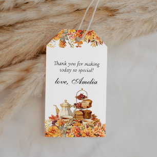 Étiquettes-cadeau Chute Floral Tea Party Merci Favoriser