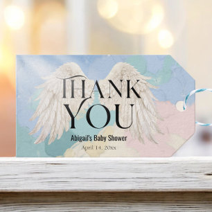 Étiquettes-cadeau Ciel envoyé Pastel Angel Ailes Merci