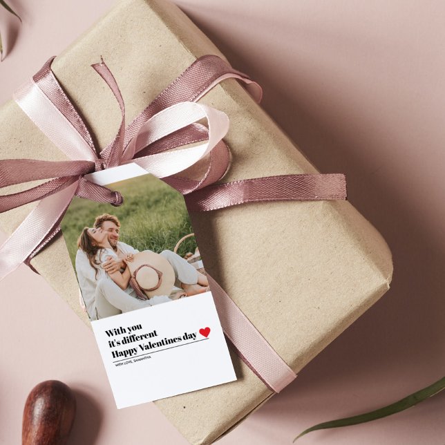 Étiquettes-cadeau Citation romantique branchée | Valentines (Créateur téléchargé)