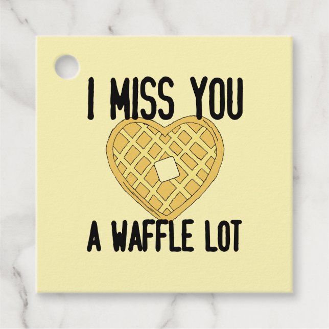 Étiquettes Cadeau Citations de quelqu'un qui manque mignon Je vous m (Devant)