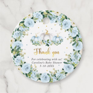 Étiquettes Cadeau Citrouille Baby shower Boy Fall Citrouille Cadeau