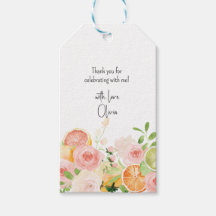 Citrus Floral Fête des mariées Douche faveurs