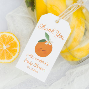 Étiquettes-cadeau Citrus Little Cutie Baby shower Merci Favoriser