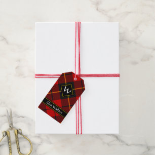 Étiquettes-cadeau Clan Wallace Tartan Tags cadeaux