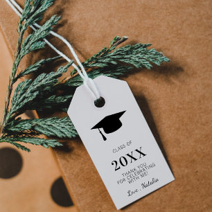Étiquettes-cadeau Classe De Graduation Minimale De 2024 Favor Grad P