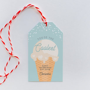 Étiquettes-cadeau Classe Scoop la plus froide Valentine's Day