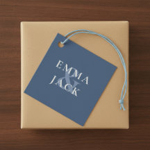 Classic Blue Elegant Serif Font ampersand moderne