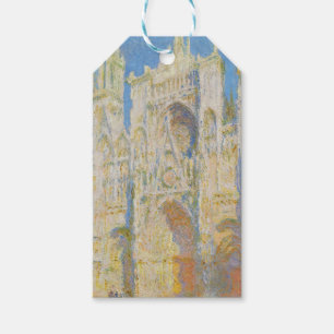 Étiquettes-cadeau Claude Monet Cathédrale de Rouen Portail Lumière d