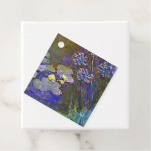 Étiquettes Cadeau Claude Monet Water Lilies Agapanthus