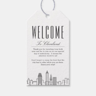 Étiquettes-cadeau Cleveland Mariage   Mots clés cadeaux de bienvenue