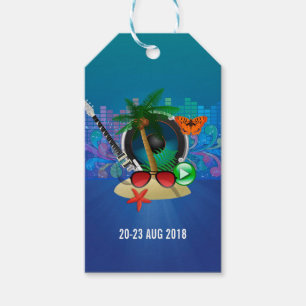 Étiquettes-cadeau Club Summer Music Festival ajouter le logo
