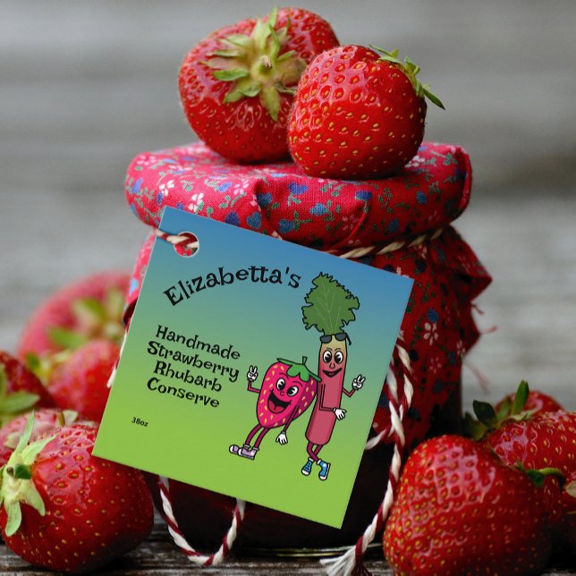 Étiquettes Cadeau Cobbler à tarte à la confiture de pals de fraises  (Créateur téléchargé)