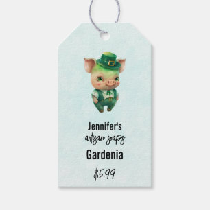 Étiquettes-cadeau Cochon vert Fairytale en boutique soignée