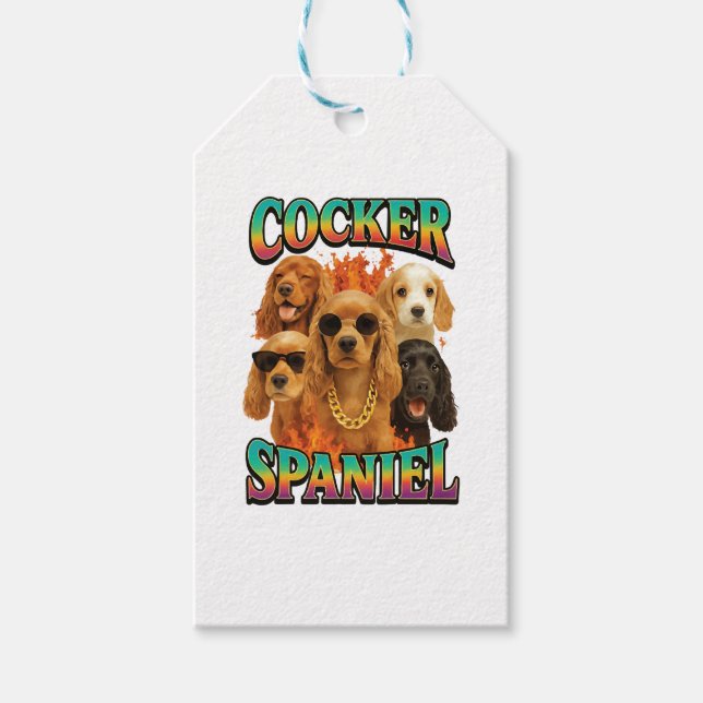 Étiquettes-cadeau Cocker Spaniel Copy (Devant)
