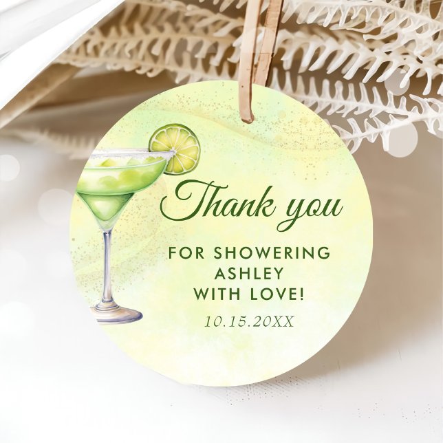 Étiquettes Cadeau Cocktails Brunch & Bubbly Fête des mariées (Créateur téléchargé)