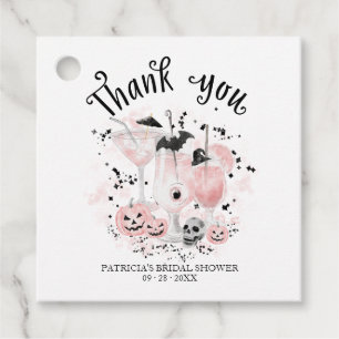 Étiquettes Cadeau Cocktails Mignons Halloween Enterrement Remercieme