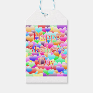 Étiquettes-cadeau Coeurs de la fête des mères