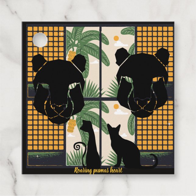 Étiquettes Cadeau Coeurs de pomme (Devant)