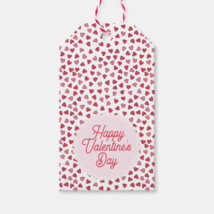 Étiquettes-cadeau Coeurs rouge et rose mignons Tags cadeaux de la Sa