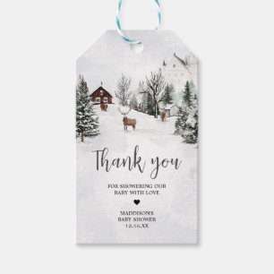Étiquettes-cadeau Cold Outside Winter Wonderland Favoriser les étiqu