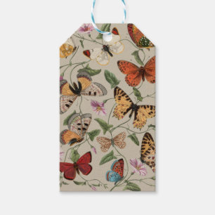 Étiquettes-cadeau Collection de la papillon Moth Nature Dessin
