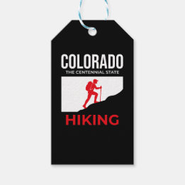 Étiquettes-cadeau Colorado Hiking – The Centennial State USA