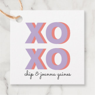 Étiquettes Cadeau Colorbloc XOXO