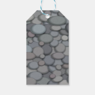 Étiquettes-cadeau Colorée River Rock Pebbles Art