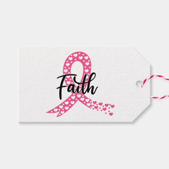 Étiquettes-cadeau Combattant survivant de la lutte contre le cancer  (Devant (Horizontal))