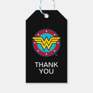 Étiquettes-cadeau Comics DC Wonder Woman Circle & Stars Logo
