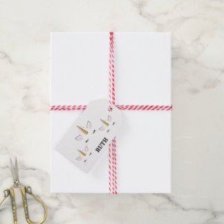 Étiquettes-cadeau Conception de licorne d'anniversaire personnalisée