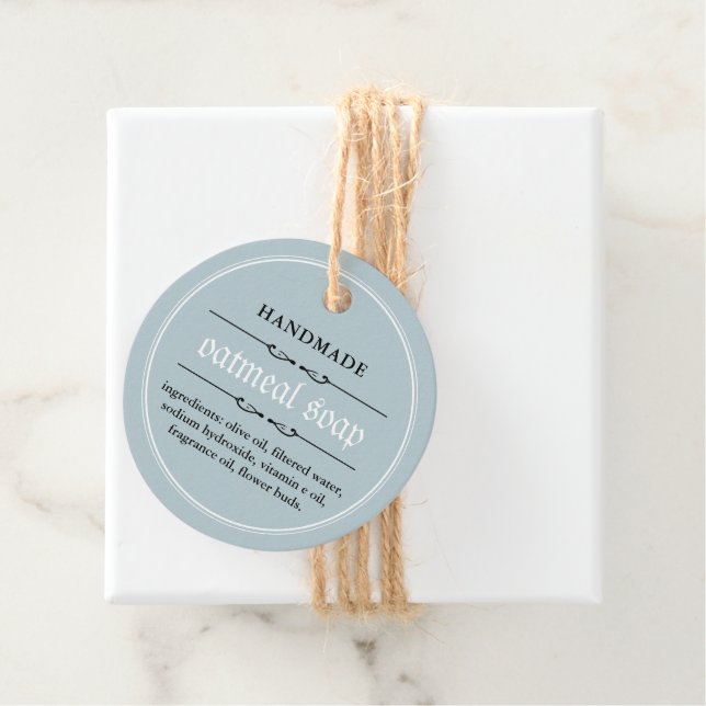 Étiquettes Cadeau Conception d'étiquette de suspension de savon pour (En situation)