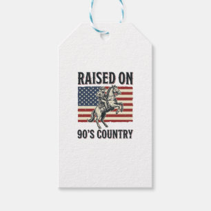 Étiquettes-cadeau Conçu pour Chemise Western Cowboy Country 90s_