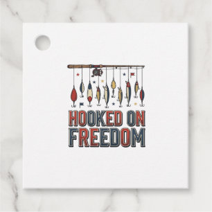 Étiquettes Cadeau Conçu pour la liberté Chemise de pêche patriotique