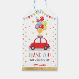 Étiquettes-cadeau Conduite par Baby shower Anniversaire Quarantaine