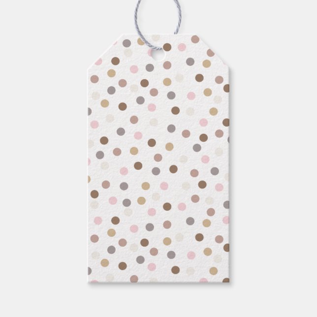Étiquettes-cadeau Confetti Chic (Points) (Devant)