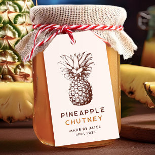 Étiquettes-cadeau Conserve de ananas fait maison chutney